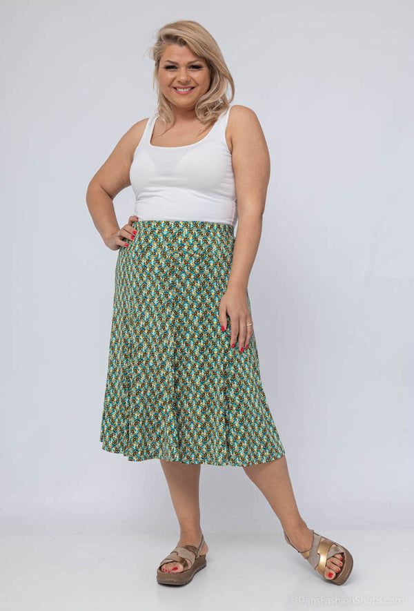 Plus size nederdel